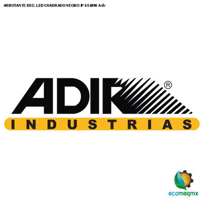 ARBOTANTE DEC. LED CUADRADO NEGRO IP 65 4890 Adir