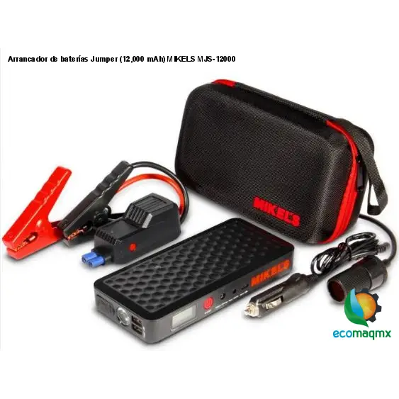 Arrancador de baterías Jumper (12,000 mAh) MIKELS MJS-12000