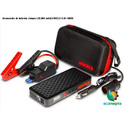 Arrancador de baterías Jumper (12,000 mAh) MIKELS MJS-12000