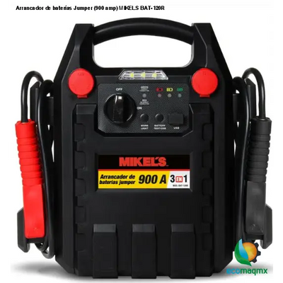 Arrancador de baterías Jumper (900 amp) MIKELS BAT-120R