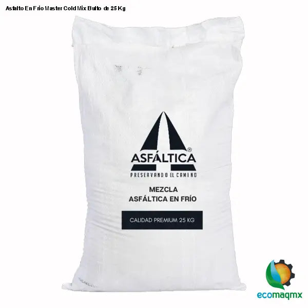 Asfalto En Frio Master Cold Mix Bulto de 25 Kg - Asfalto