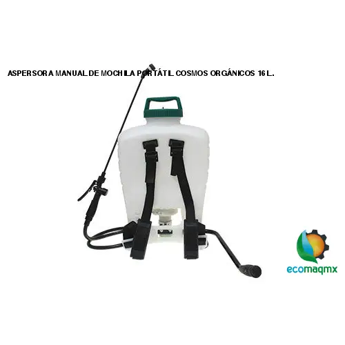 ASPERSORA MANUAL DE MOCHILA PORTÁTIL COSMOS ORGÁNICOS 16 L.