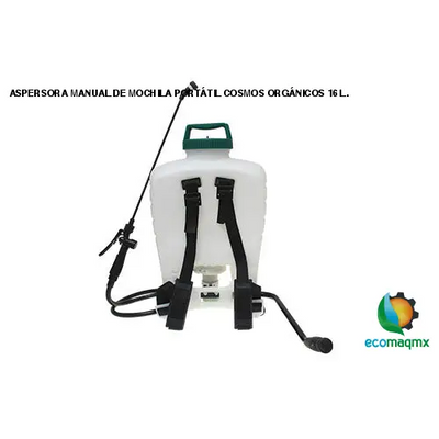 ASPERSORA MANUAL DE MOCHILA PORTÁTIL COSMOS ORGÁNICOS 16 L.