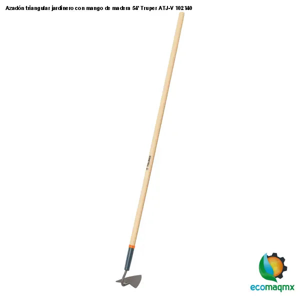 Azadón triangular jardinero con mango de madera 54’ Truper