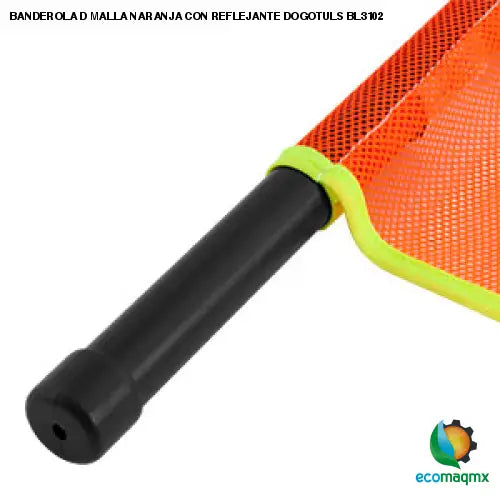 BANDEROLA D MALLA NARANJA CON REFLEJANTE DOGOTULS BL3102