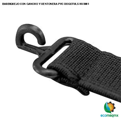 BARBIQUEJO CON GANCHO Y MENTONERA PVC DOGOTULS HM3081