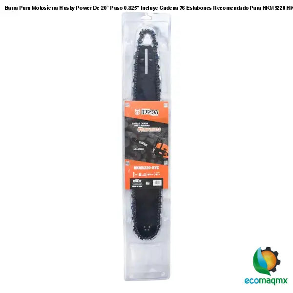 Barra Para Motosierra Husky Power De 20 Paso 0.325 Incluye