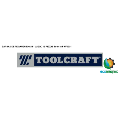 BARRAS DE PEGAMENTO 5/16 JUEGO 12 PIEZAS Toolcraft WF6331