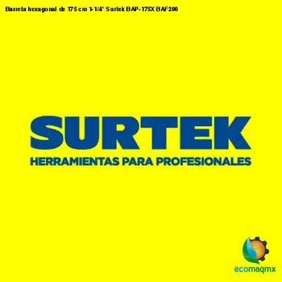 Barreta hexagonal de 175 cm 1-1/4 Surtek BAP-175X BAF200