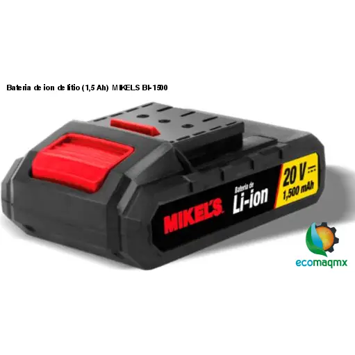 Bateria de ion de litio (1,5 Ah) MIKELS BI-1500