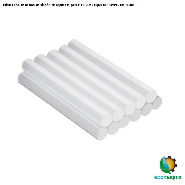 Blíster con 12 barras de silicón de repuesto para PIPE-1/2