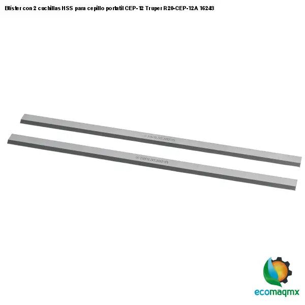 Blíster con 2 cuchillas HSS para cepillo portatil CEP-12