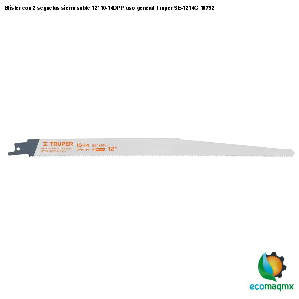 Blíster con 2 seguetas sierra sable 12’ 10-14DPP uso general