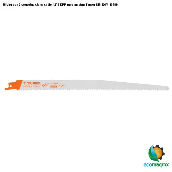 Blíster con 2 seguetas sierra sable 12’ 6 DPP para madera