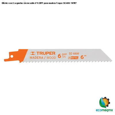 Blíster con 2 seguetas sierra sable 6’ 6 DPP para madera