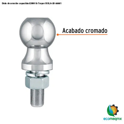 Bola de arrastre capacidad 2000 lb Truper BOLA-20 44441