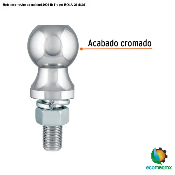 Bola de arrastre capacidad 2000 lb Truper BOLA-20 44441