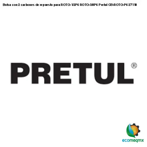 Bolsa con 2 carbones de repuesto para ROTO-1/2P6 ROTO-3/8P6