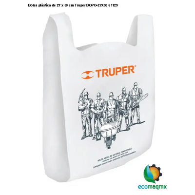 Bolsa plástica de 27 x 50 cm Truper BOPO-27X50 61129