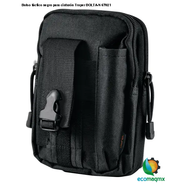 Bolso táctico negro para cinturón Truper BOLTA-N 67021