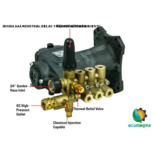 BOMBA AAA INDUSTRIAL BIELAS Y BY-PASS ALTO RENDIMIENTO