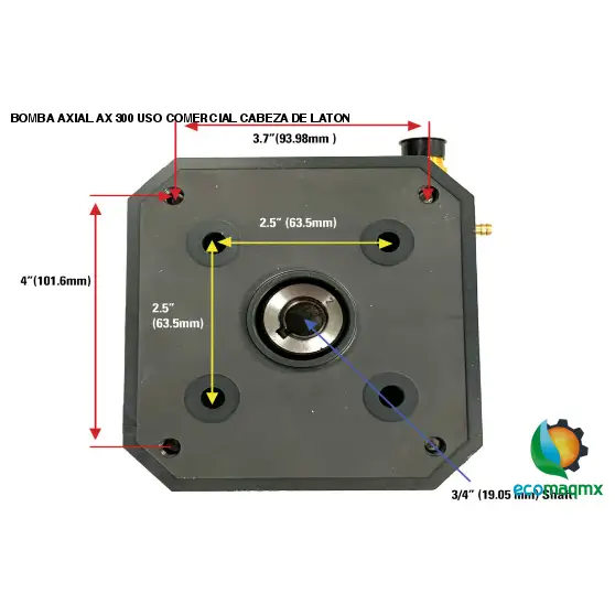 BOMBA AXIAL AX 300 USO COMERCIAL CABEZA DE LATON