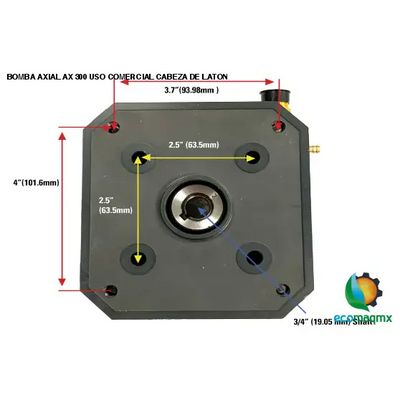 BOMBA AXIAL AX 300 USO COMERCIAL CABEZA DE LATON