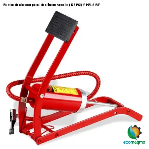 Bomba de aire con pedal de cilindro sencillo (125 PSI)