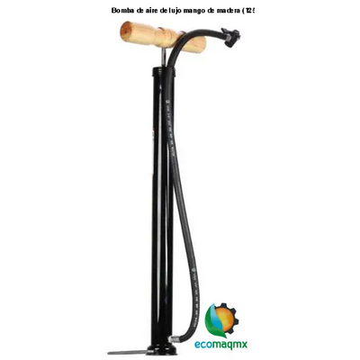 Bomba de aire de lujo mango de madera (125 PSI) MIKELS B/N