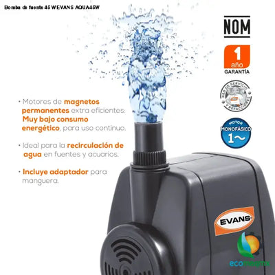 Bomba de fuente 45 W EVANS AQUA45W