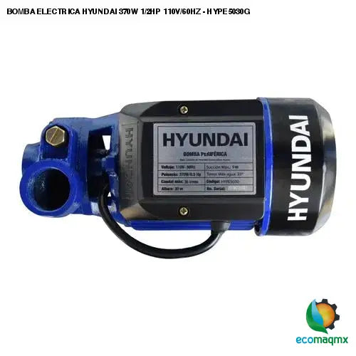 BOMBA ELECTRICA HYUNDAI 370W 1/2HP 110V/60HZ - HYPE5030G