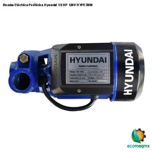 Bomba Eléctrica Periférica Hyundai 1/2 HP 120V HYPE5030