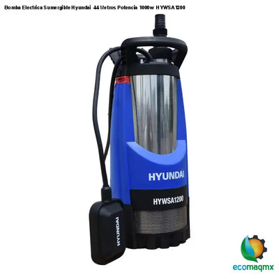 Bomba Electrica Sumergible Hyundai 44 Metros Potencia 1000w