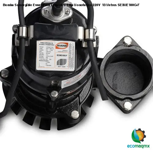 Bomba Sumergible Evans Para Efluentes 1 Hp Monofasico 220V