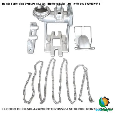 Bomba Sumergible Evans Para Lodos 1 Hp Monofásica 110V 10