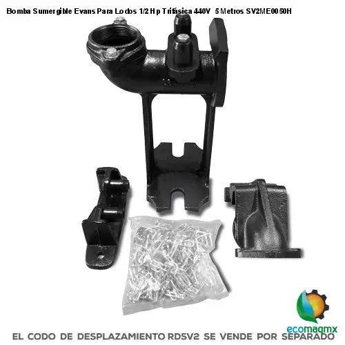 Bomba Sumergible Evans Para Lodos 1/2 Hp Trifásica 440V 5