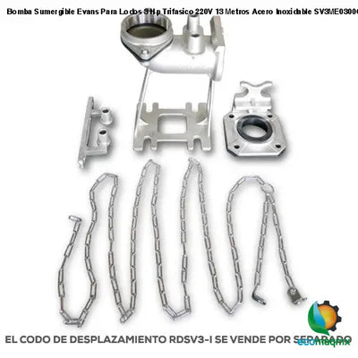 Bomba Sumergible Evans Para Lodos 3 Hp Trifasico 220V 13