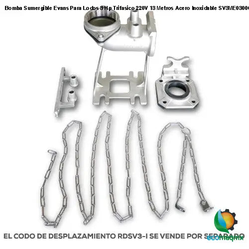 Bomba Sumergible Evans Para Lodos 3 Hp Trifasico 220V 13