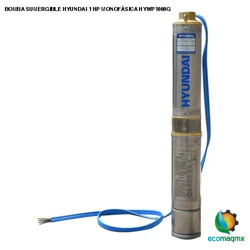 BOMBA SUMERGIBLE HYUNDAI 1 HP MONOFÁSICA HYWP1000G