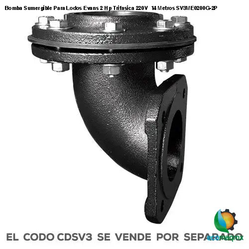 Bomba Sumergible Para Lodos Evans 2 Hp Trifasica 220V 14