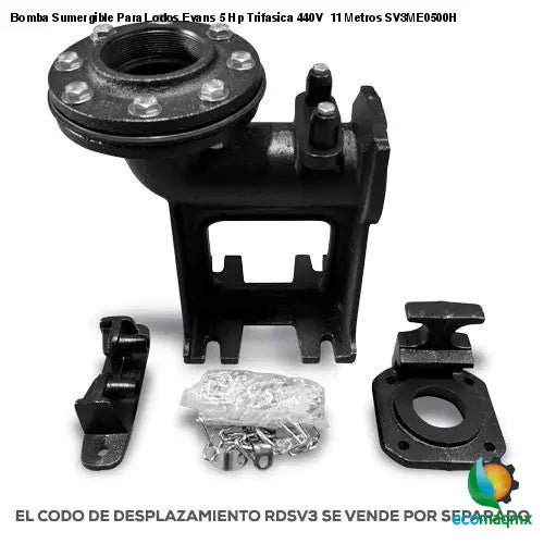 Bomba Sumergible Para Lodos Evans 5 Hp Trifasica 440V 11