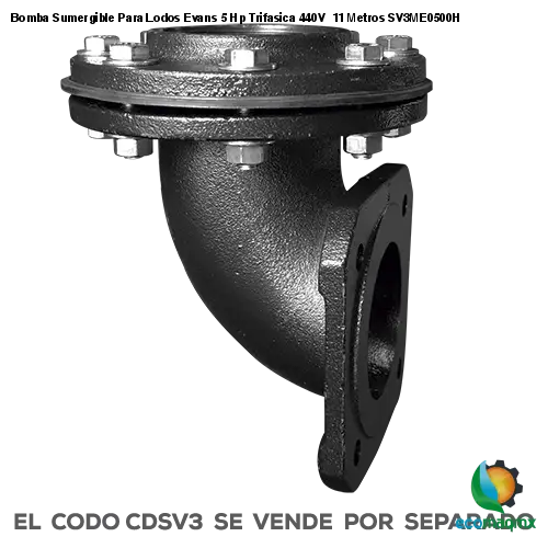 Bomba Sumergible Para Lodos Evans 5 Hp Trifasica 440V 11