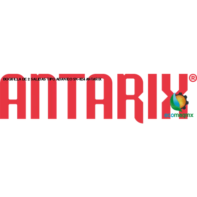 BOQUILLA DE 2 SALIDAS TIPO ABANICO SN-824 ANTARIX