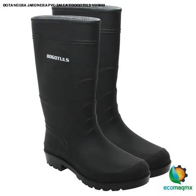 BOTA NEGRA JARDINERA PVC TALLA 5 DOGOTULS MU3000