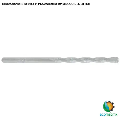 BROCA CONCRETO 3/16X 4 PTA.CARBURO TUNG DOGOTULS GT1002