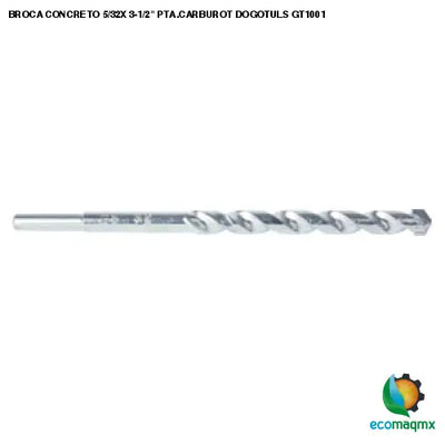 BROCA CONCRETO 5/32X 3-1/2 PTA.CARBUROT DOGOTULS GT1001