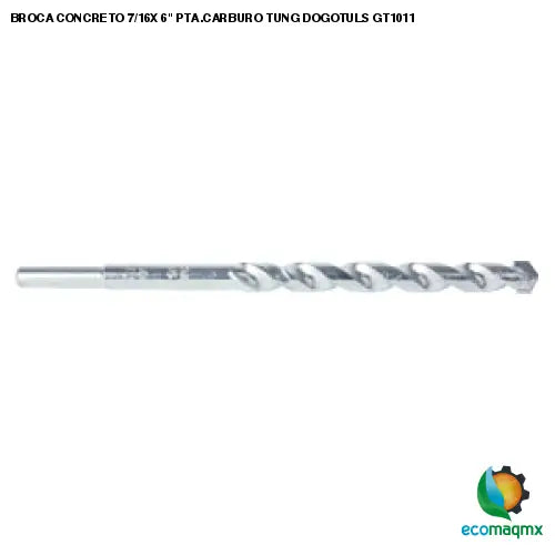 BROCA CONCRETO 7/16X 6 PTA.CARBURO TUNG DOGOTULS GT1011