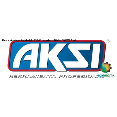 Broca de alta velocidad de 11/64 dorada en blister 100378