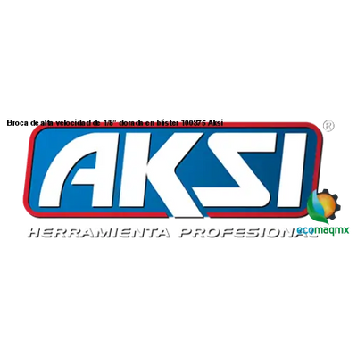 Broca de alta velocidad de 1/8 dorada en blister 100375 Aksi