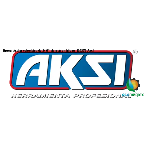 Broca de alta velocidad de 3/16 dorada en blister 100379